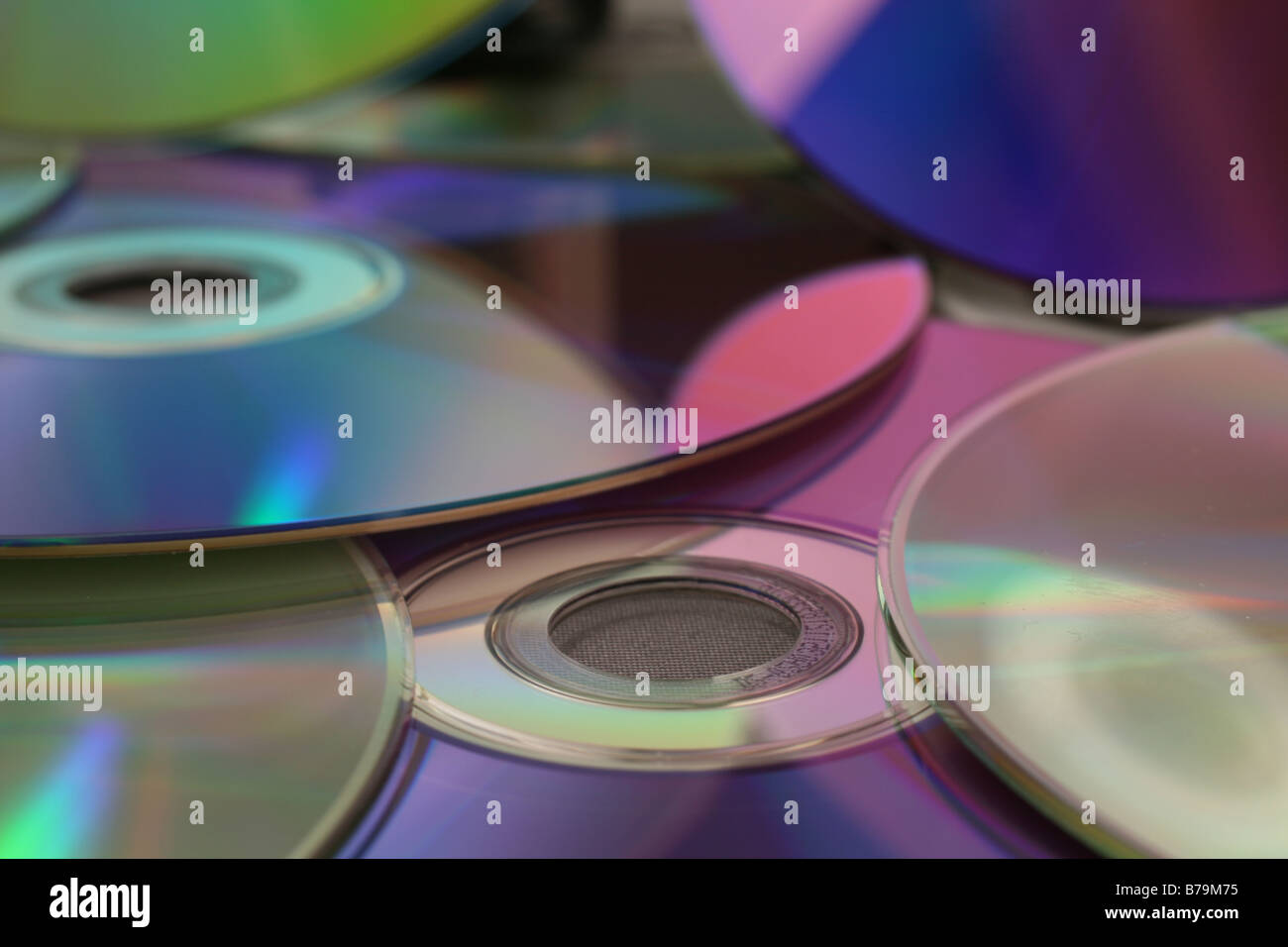Selection of cd and dvd's Stock Photo Alamy