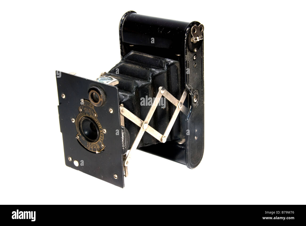 Vintage camera isolated on white background Stock Photo - Alamy
