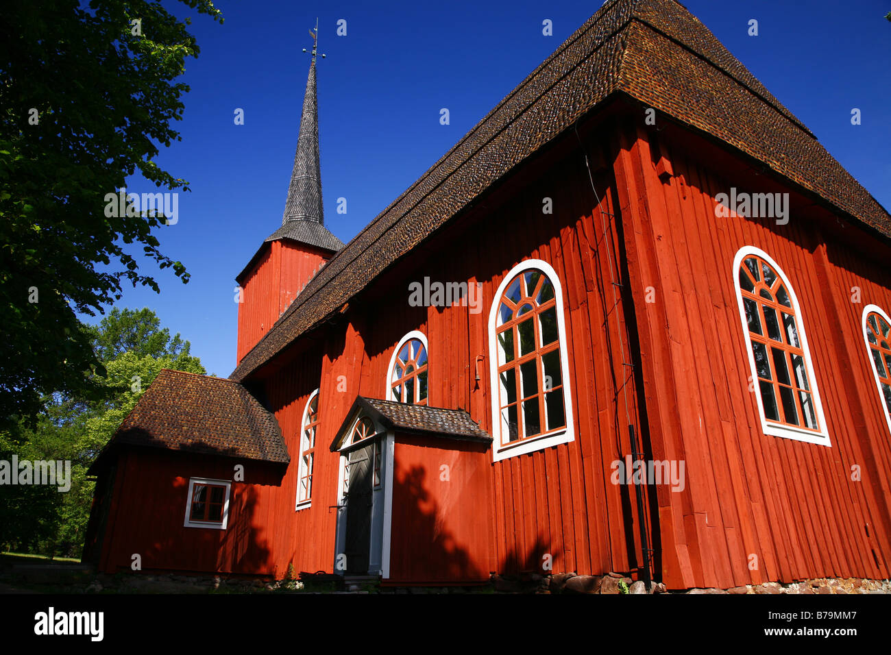 Kristiinankaupunki Ulrika Eleonor's church Stock Photo