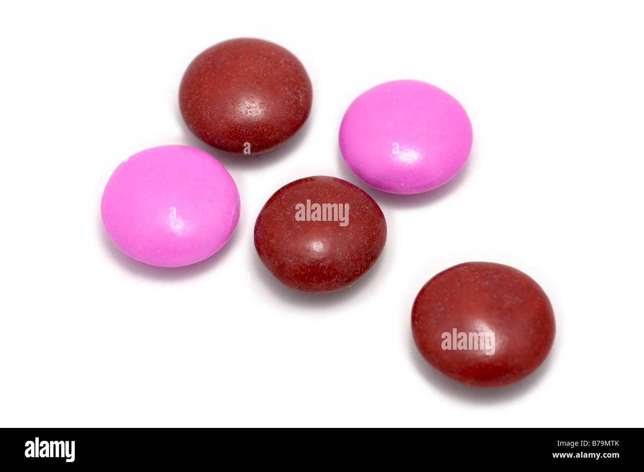 Pink smarties hi-res stock photography and images - Alamy