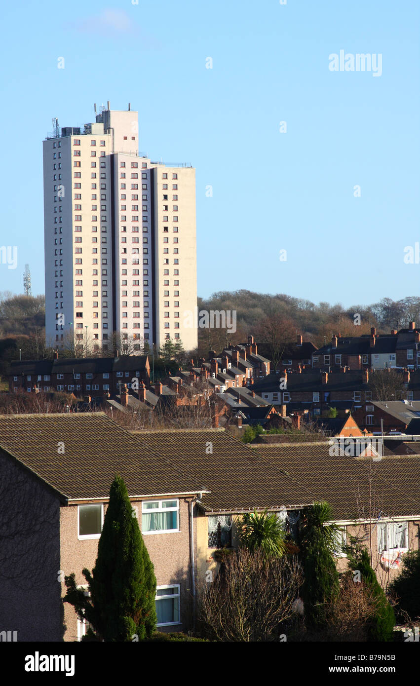 Social housing in the St Ann's area of Nottingham, England, U.K Stock