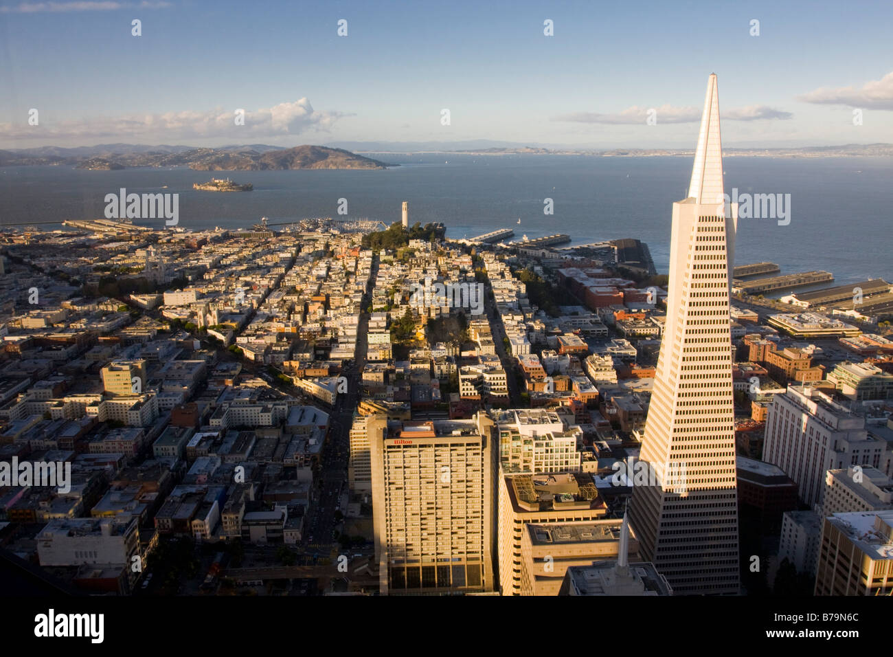 Transamerica Pyramid and North Beach San Francisco USA Stock Photo