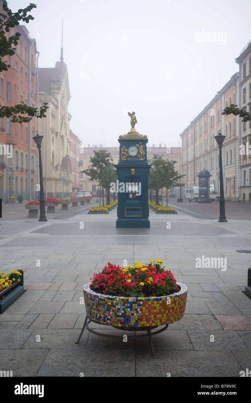 The Malaya Konyushennaya Street, St. Petersburg, Russia. Stock Photo