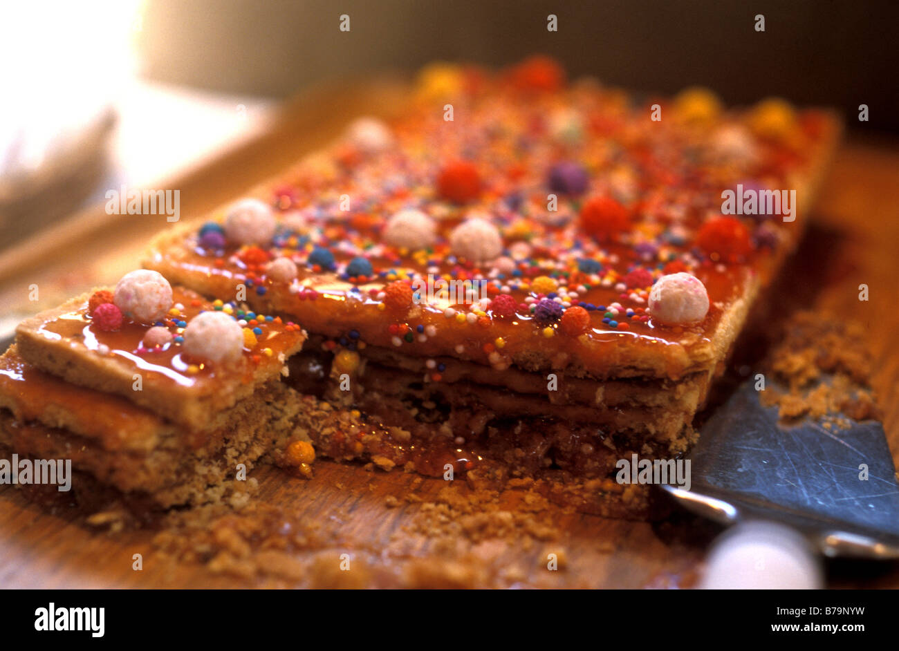 cake for lord of the miracles festival lima peru Stock Photo Alamy