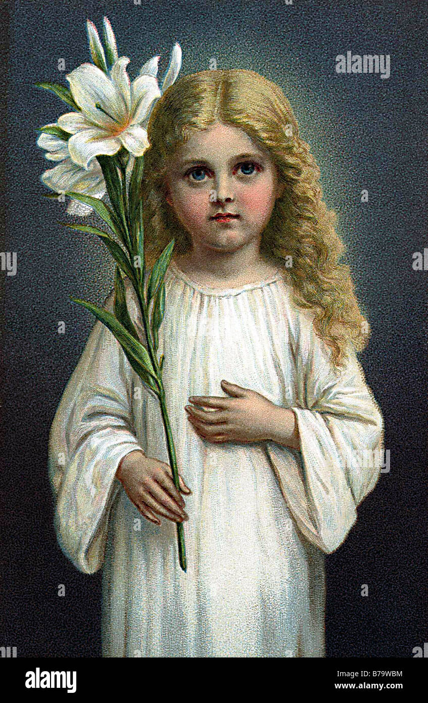 Symbol for virginity purgation immaculateness hires stock photography