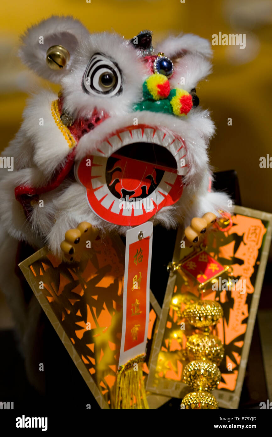 A chinese dragon puppet in Hong Kong Stock Photo