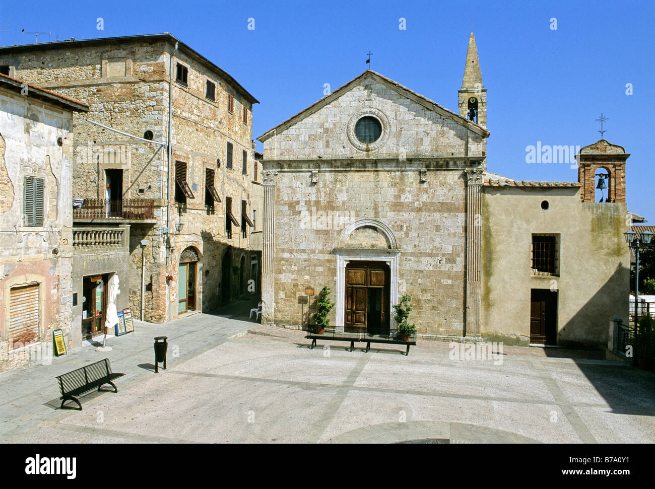 Chiesa San Giovanni Battista, Magliano in Tuscany, Province of Grosseto, Tuscany, Italy, Europe Stock Photo