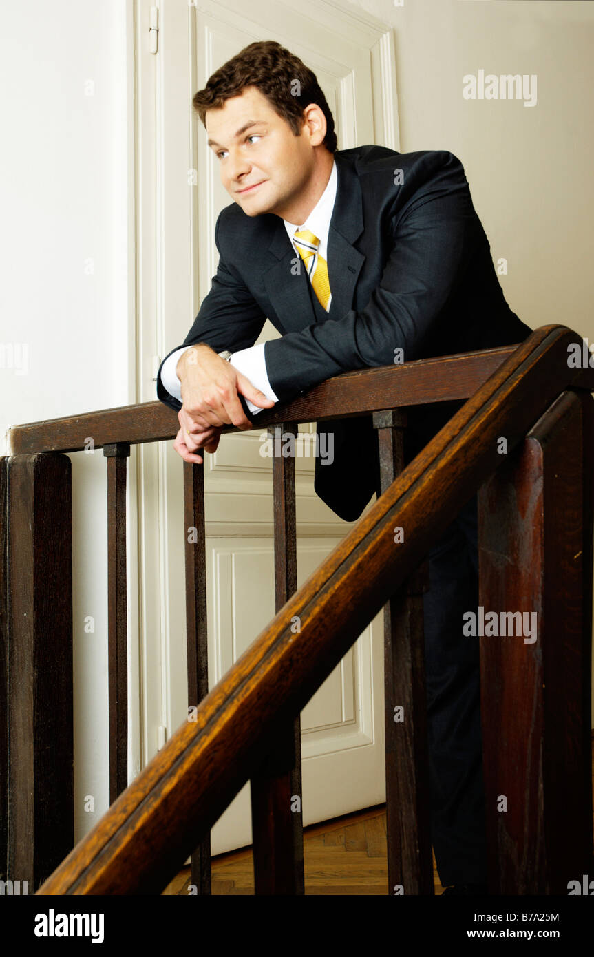 Lawyer, tax consultant, management consultant, in his office Stock