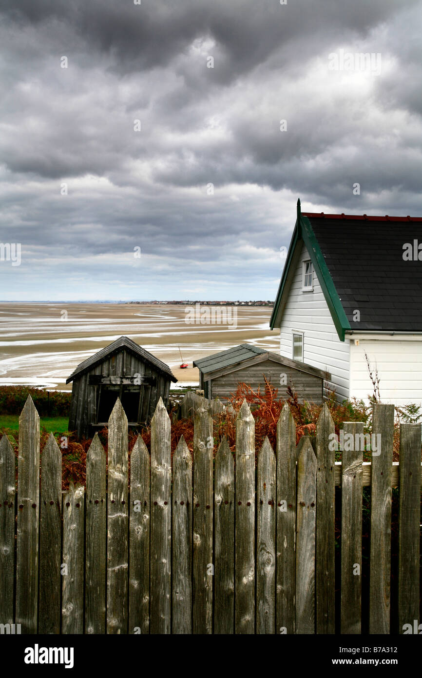 House & Coast at Hilbre Island Stock Photo Alamy