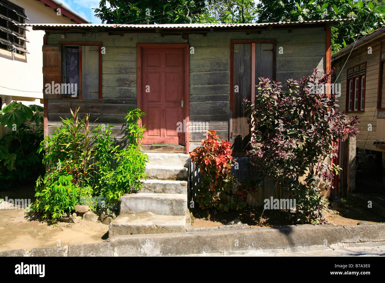 House in St. Lucia Stock Photo Alamy