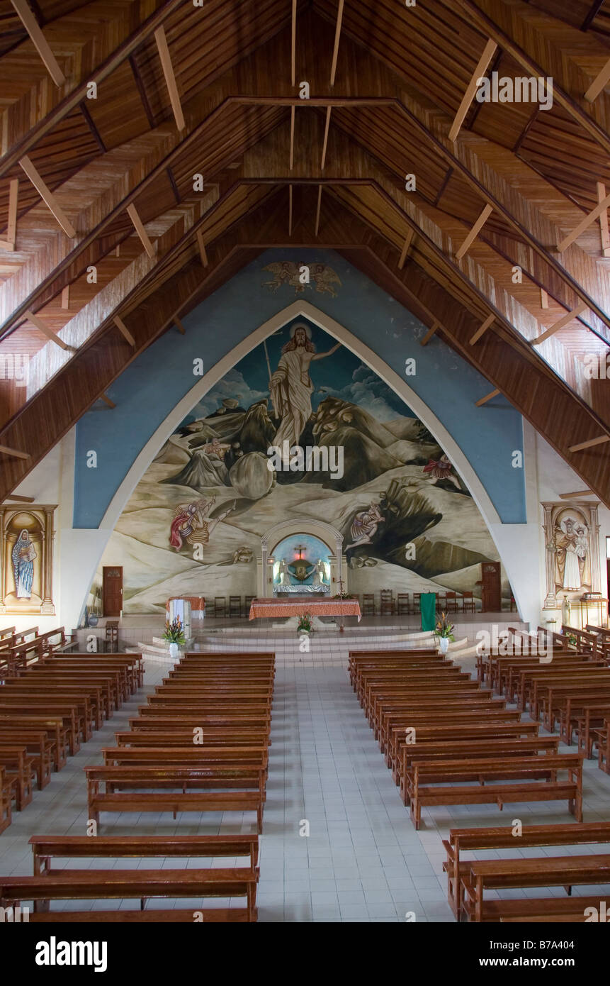 Interior of Catholic Church of Saint Monica Sainte Monique Douala
