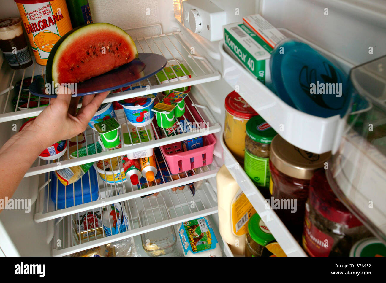 Putting food in the fridge hires stock photography and images Alamy