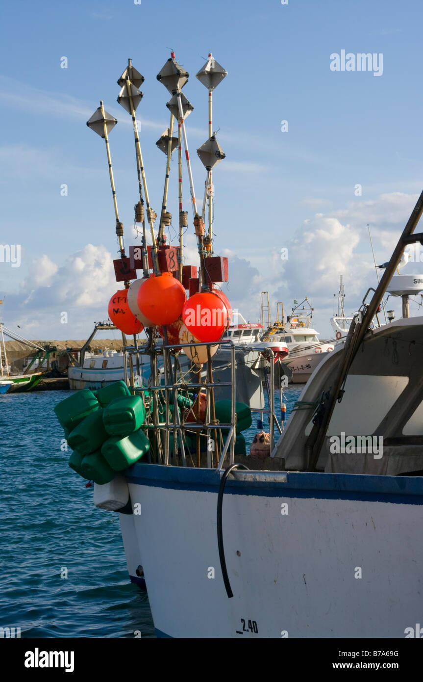 Commercial Fishing Marker Buoys On a Fishing Boat Garrucha Almeria Spain  Stock Photo - Alamy