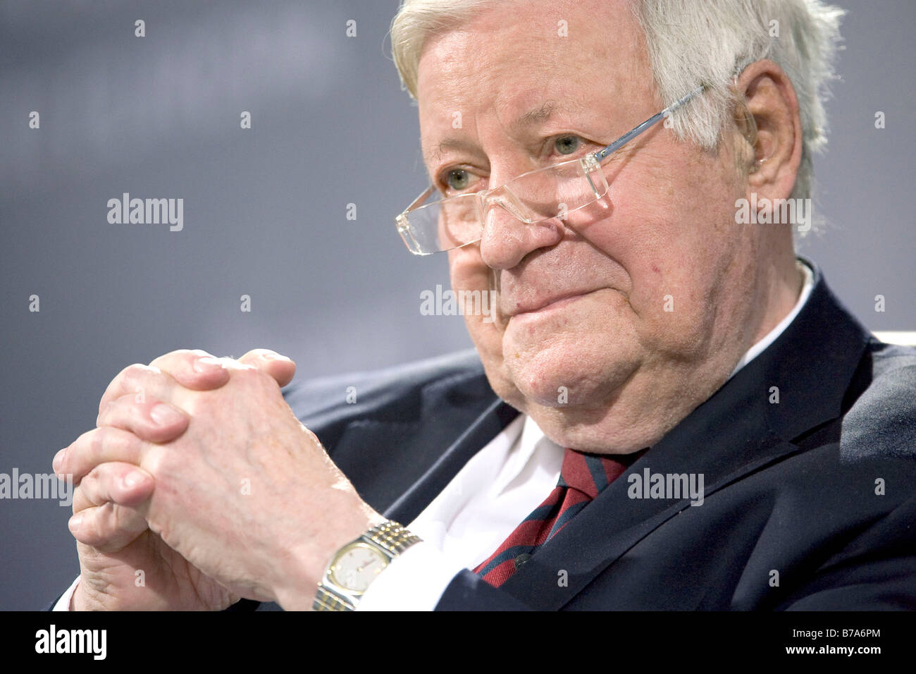Former chancellor Helmut Schmidt, SPD, Social Democratic Party of Germany, in Passau, Germany, Europe Stock Photo