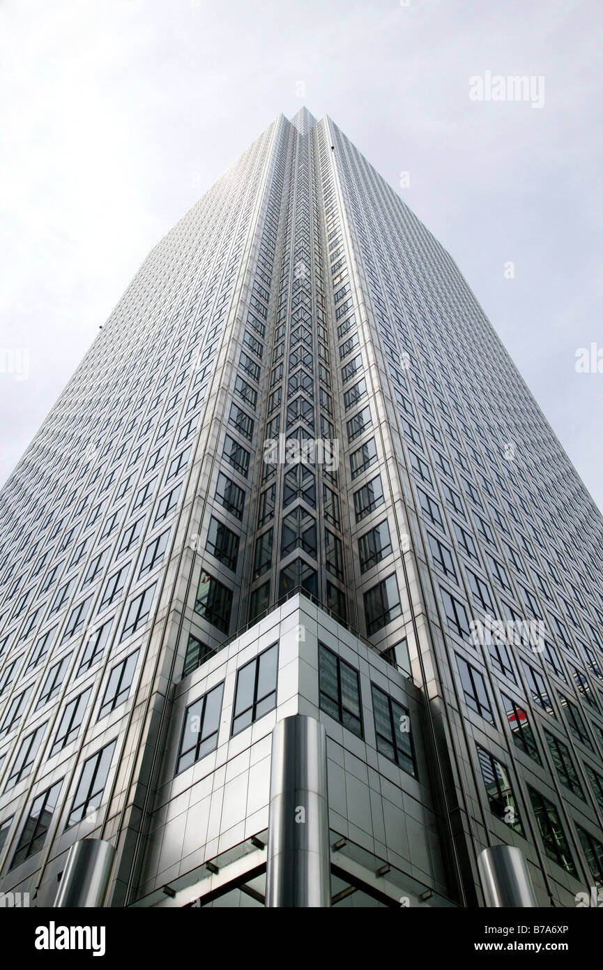 Canary Wharf Tower In Canary Wharf In London, England, Great Britain 