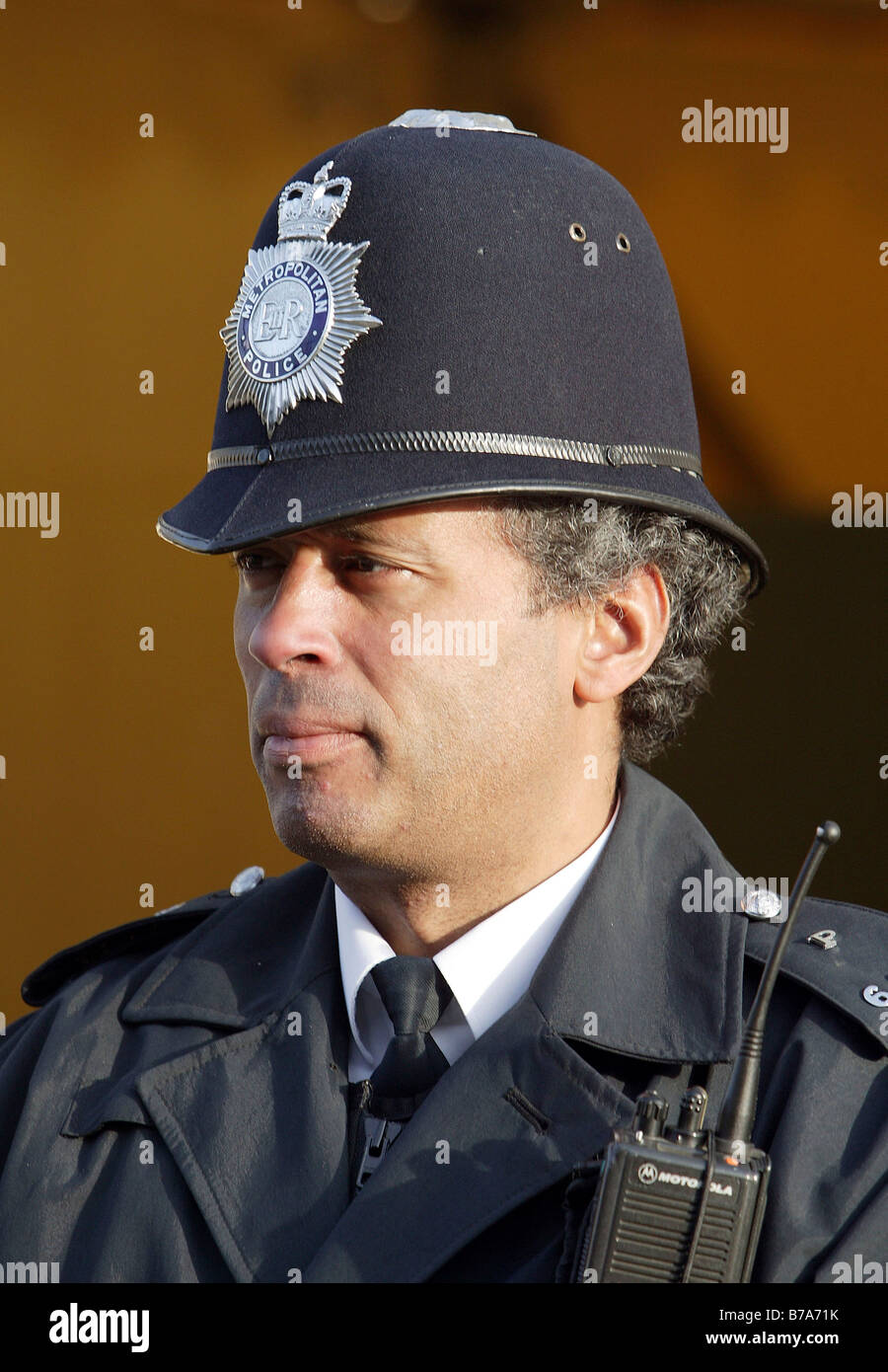 Uniformed policeman in London, England, Great Britain, Europe Stock Photo