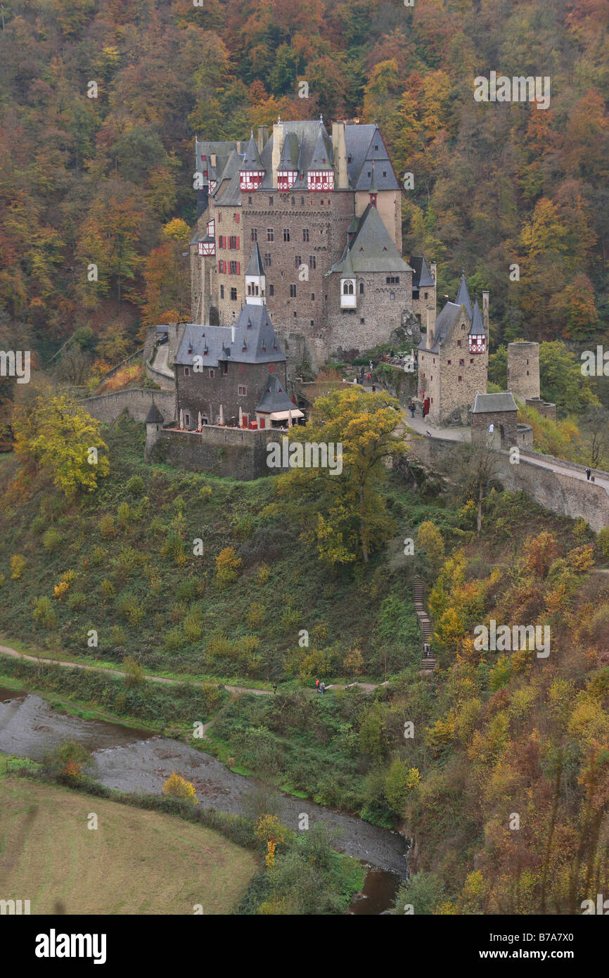 Burg Eltz, Eltz Castle, Muenstermaifeld, Rhineland-Palatinate, Germany, Europe Stock Photo