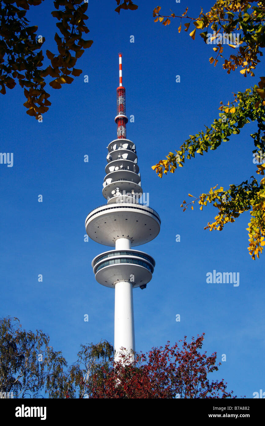 Tele-Michel, the Hamburg telecommunications or television tower, also called the Heinrich-Hertz-Turm, Hamburg, Germany, Europe Stock Photo