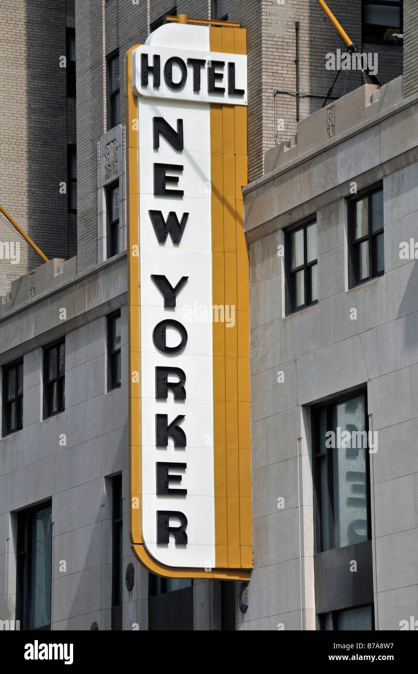 New Yorker Hotel in Manhattan, New York City, USA Stock Photo