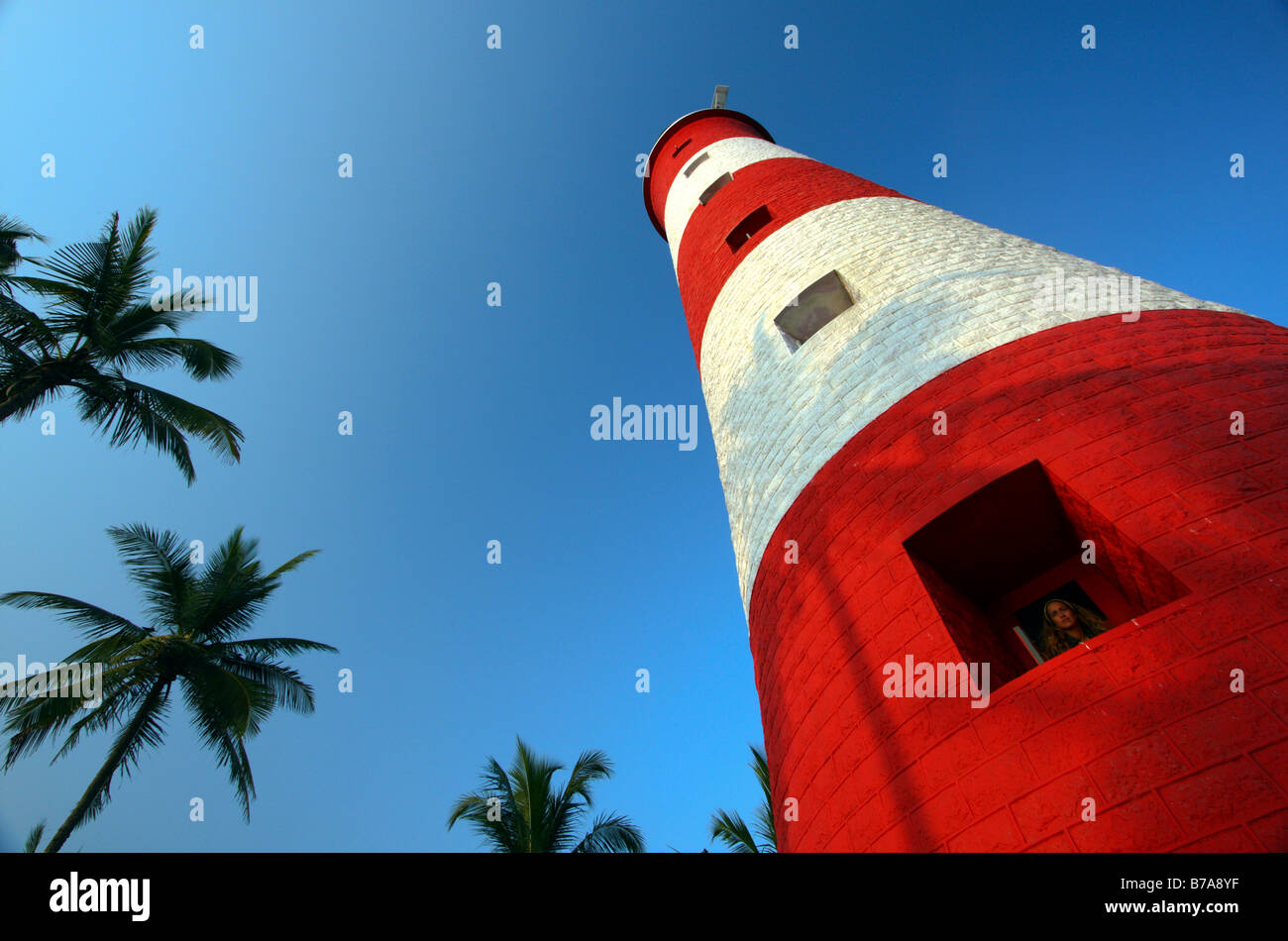 Lighthouse, Vizhinjam, Kerala, India, South Asia Stock Photo