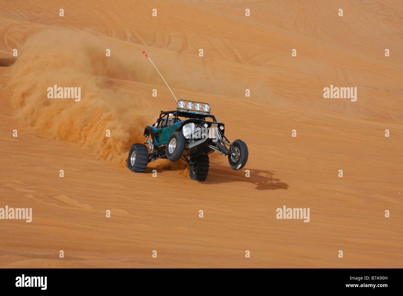 Vehicle on a desert safari, Dubai, United Arab Emirates, Middle 