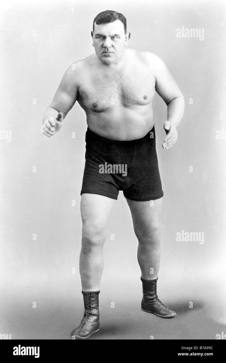 Historical photo, wrestler, ca. 1920 Stock Photo