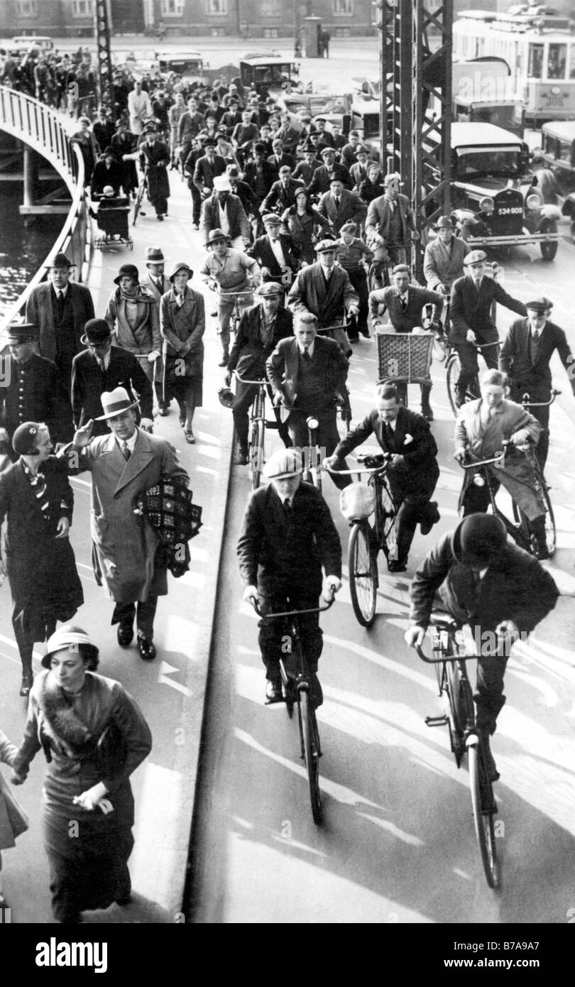 Historical photo, street scene, ca. 1920 Stock Photo