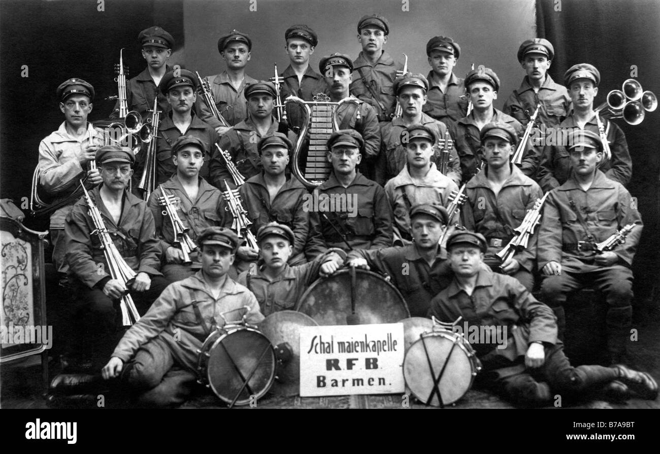 Historic photo, music band, ca. 1920 Stock Photo