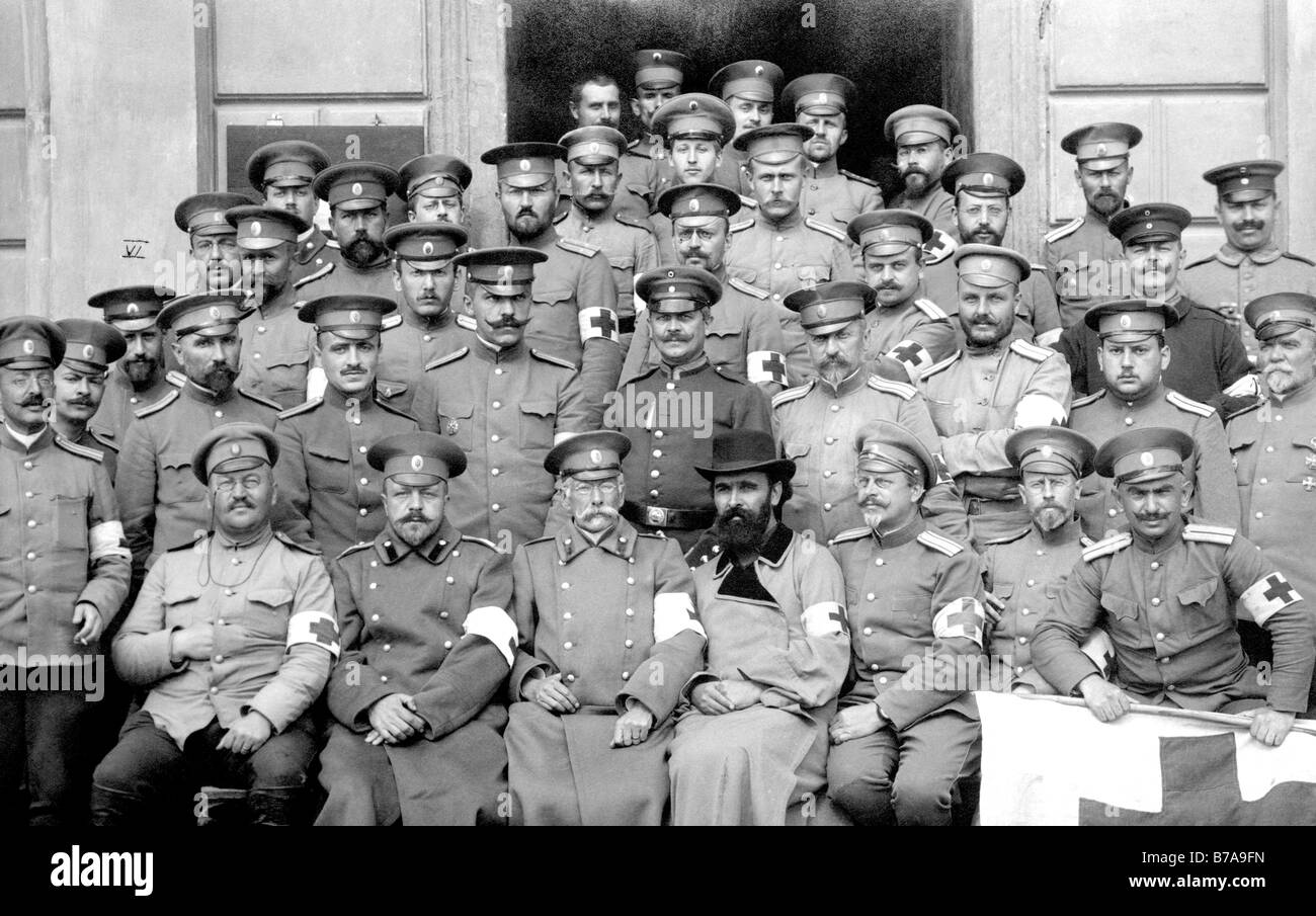 Historic photo, First World War, emergency medical technicians Stock Photo