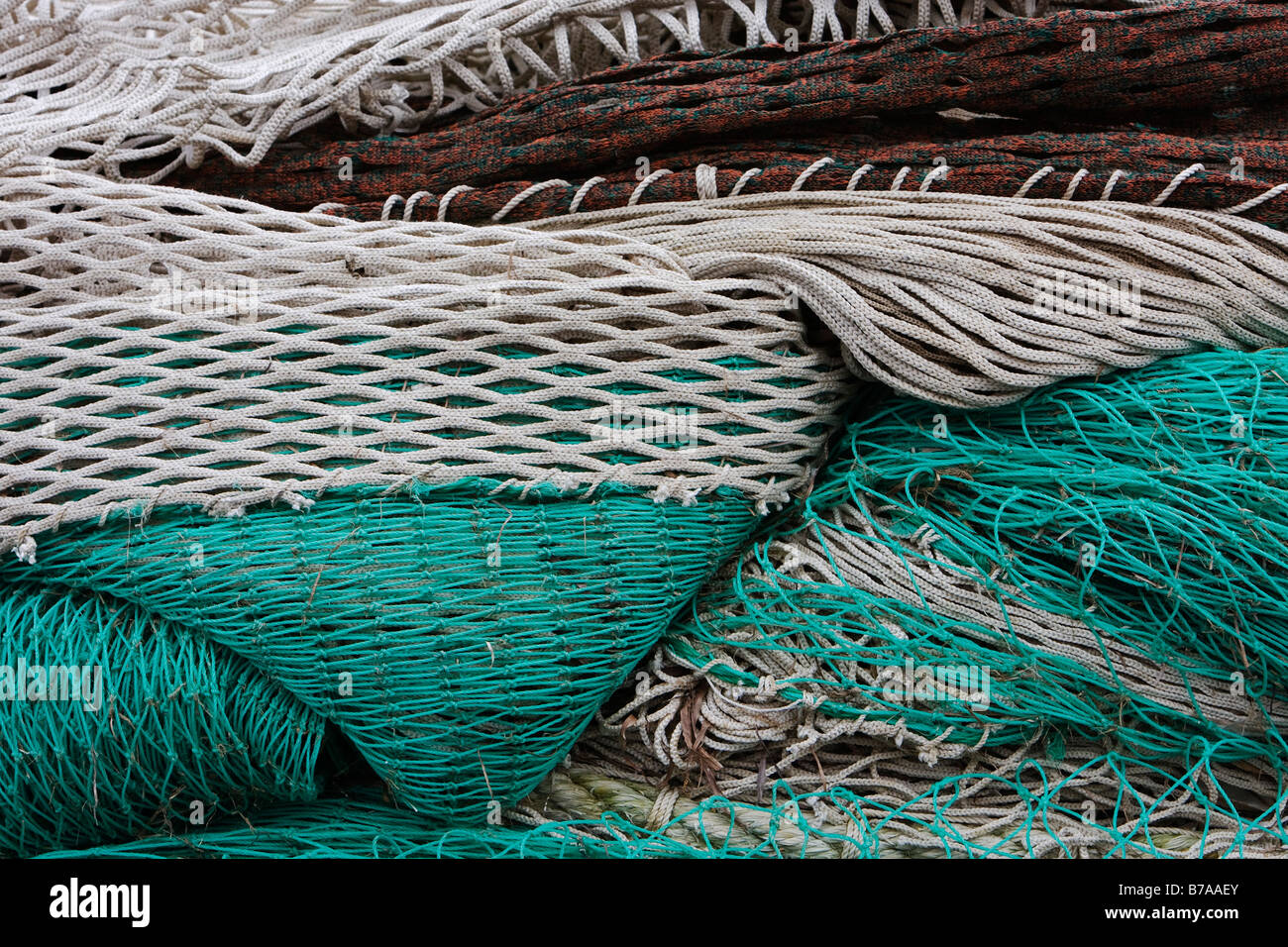 Fishing net, Marano Lagunare, Veneto, Italy, Europe Stock Photo