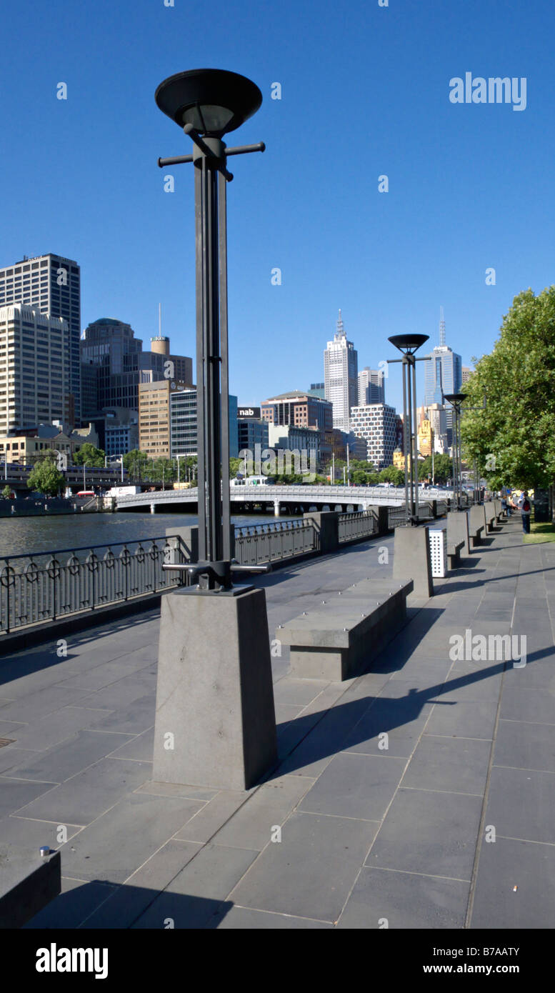 Southbank Promenade at Yarra River, Southbank, Melbourne, Australia Stock Photo Alamy