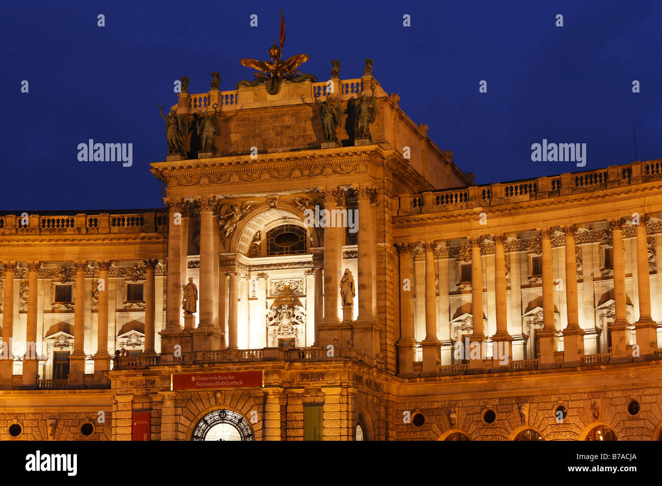 New Burg section, Hofburg Imperial Palace, Vienna, Austria, Europe Stock Photo