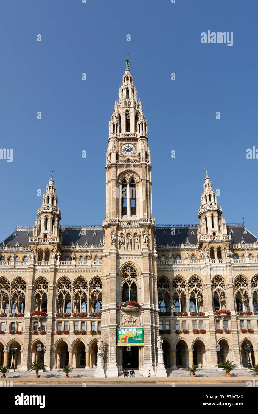 New city hall, Vienna, Austria, Europe Stock Photo