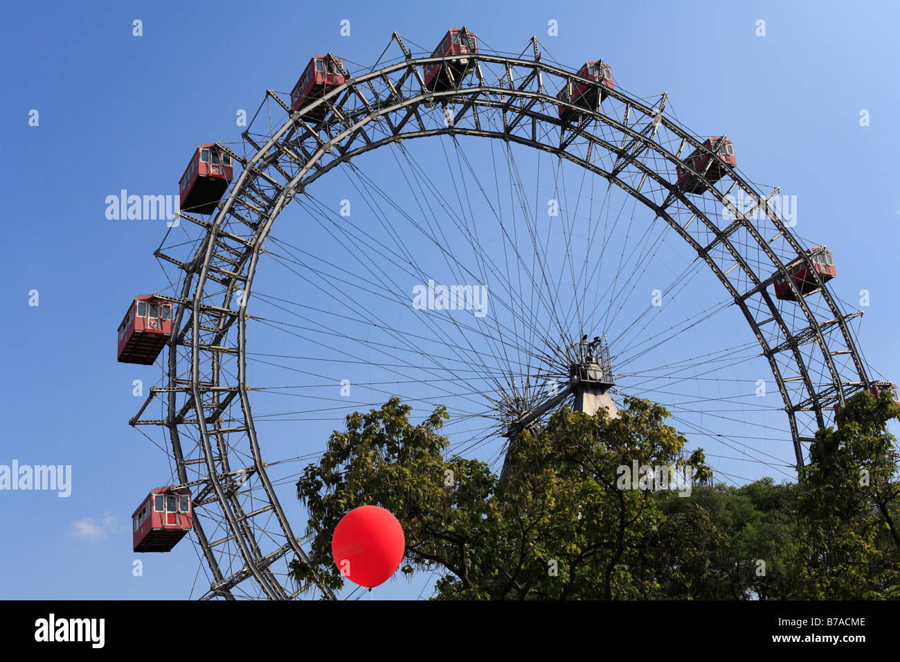 Big wheel at the Wiener Prater, Vienna, Austria, Europe Stock Photo