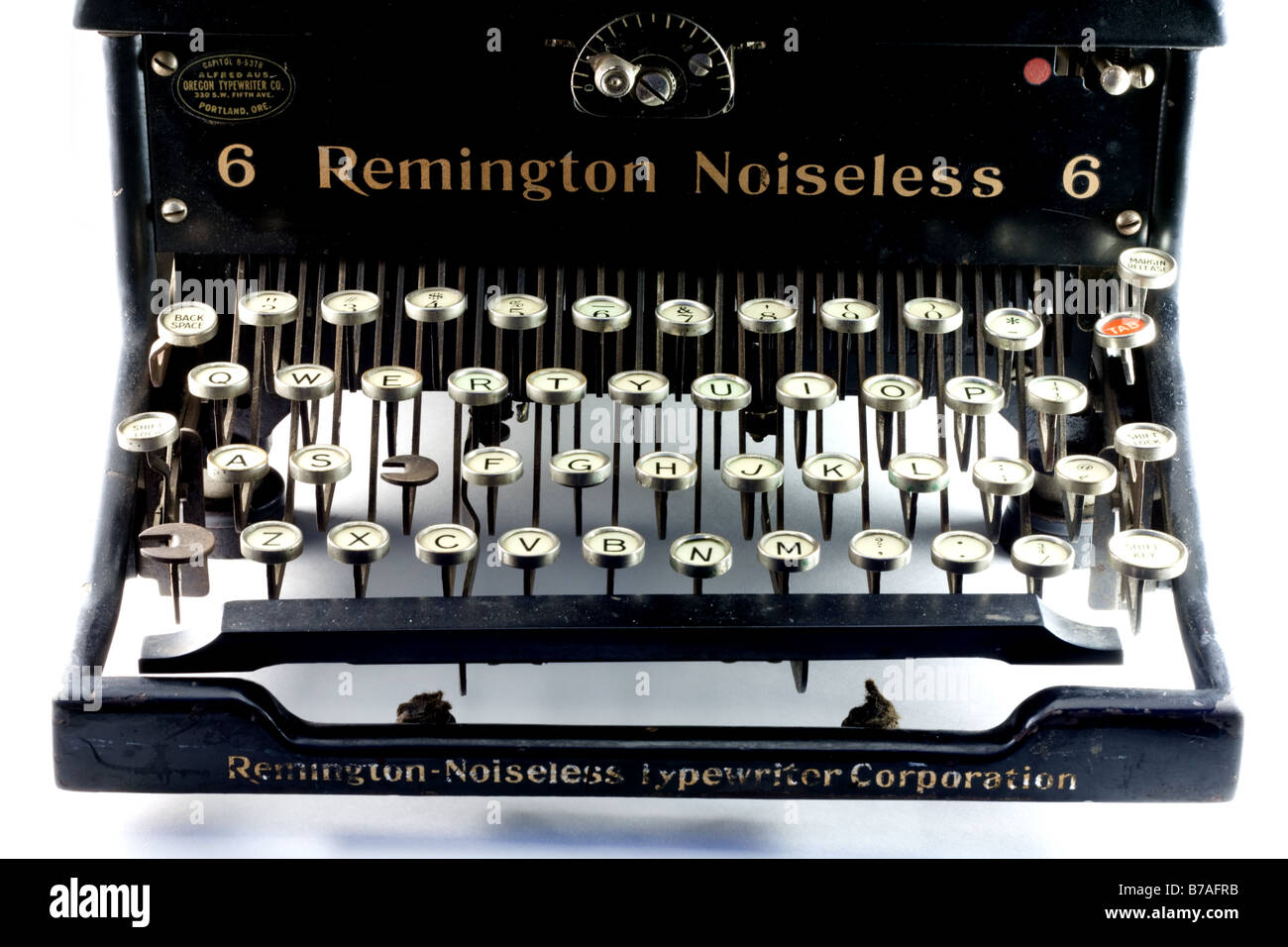 Vintage Remington Noisless #6 typewriter Stock Photo