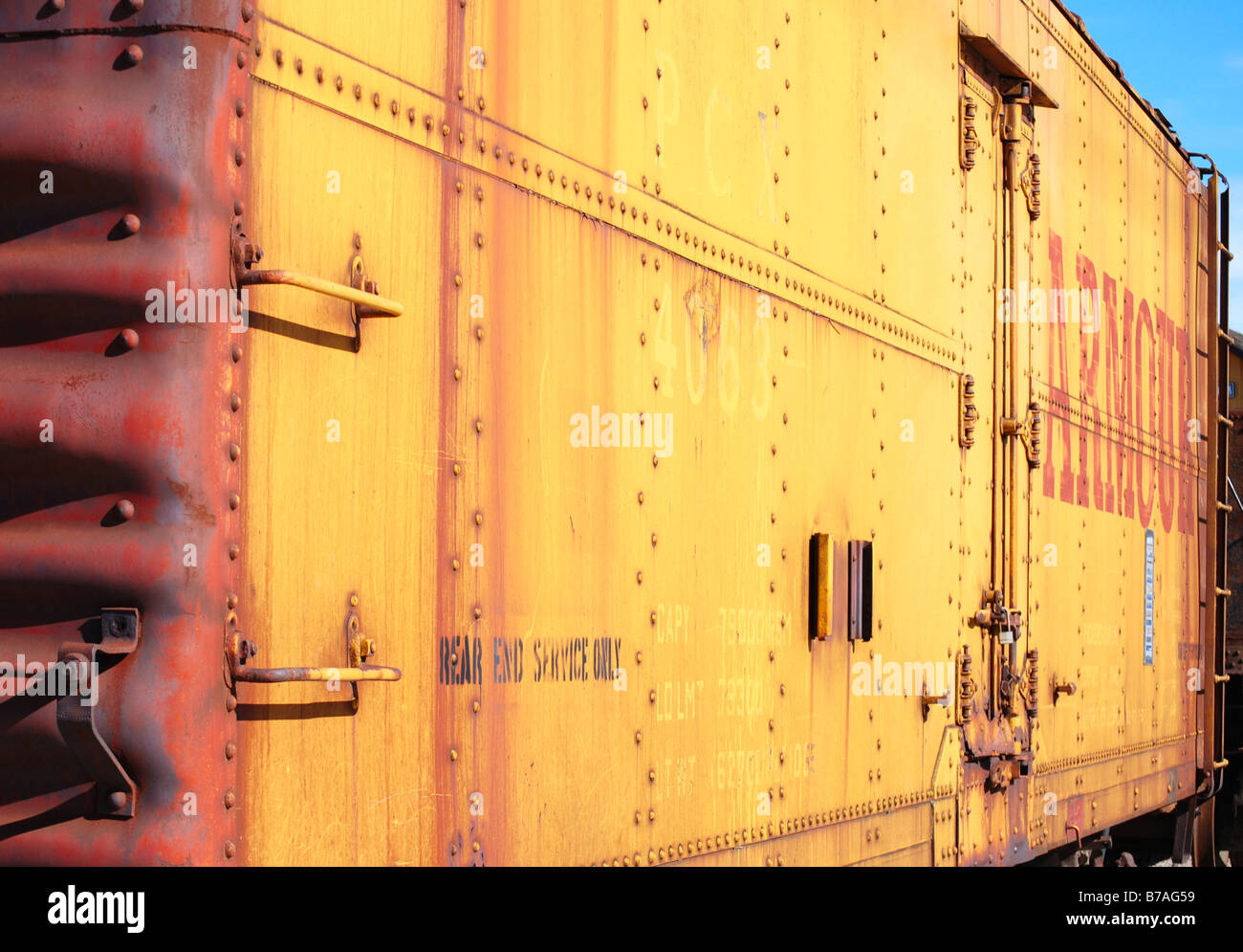 Close up of a box car Stock Photo