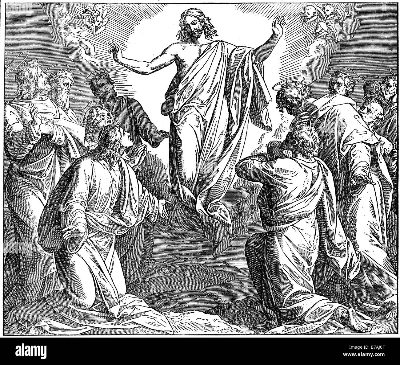 The ascension of Christ Stock Photo