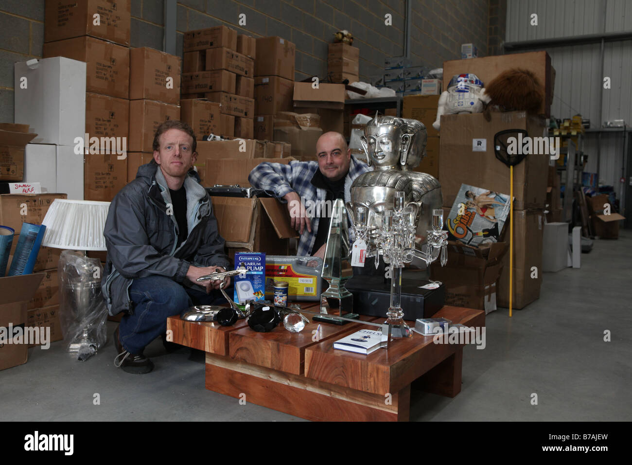 portrait of two male business men who set up a online ebay based