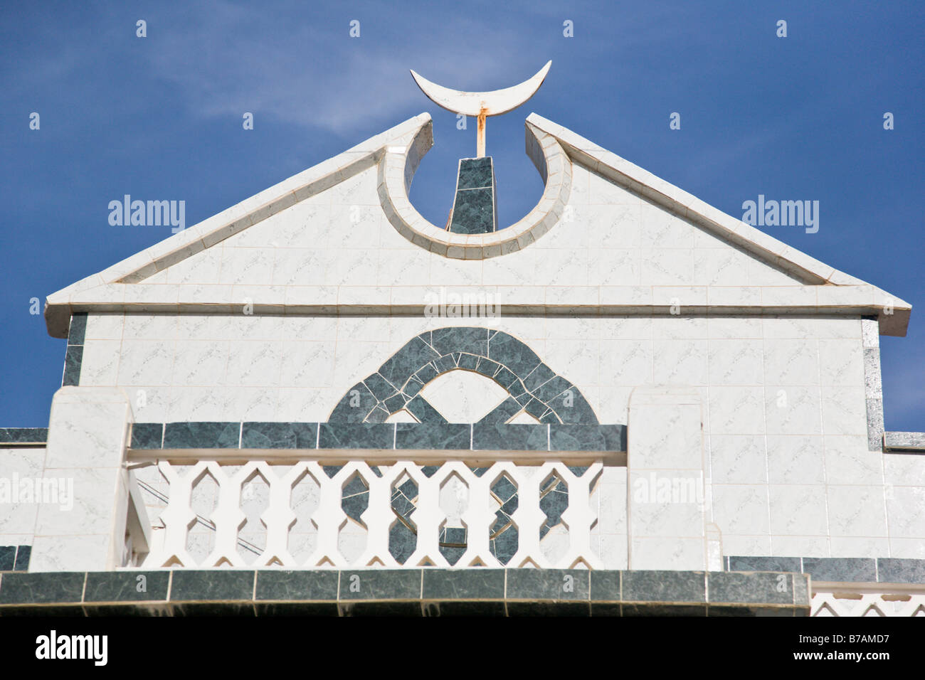 Mosque in Yoff, a fishing village 30 minutes outside of Senegal's capital city of Dakar. Stock Photo