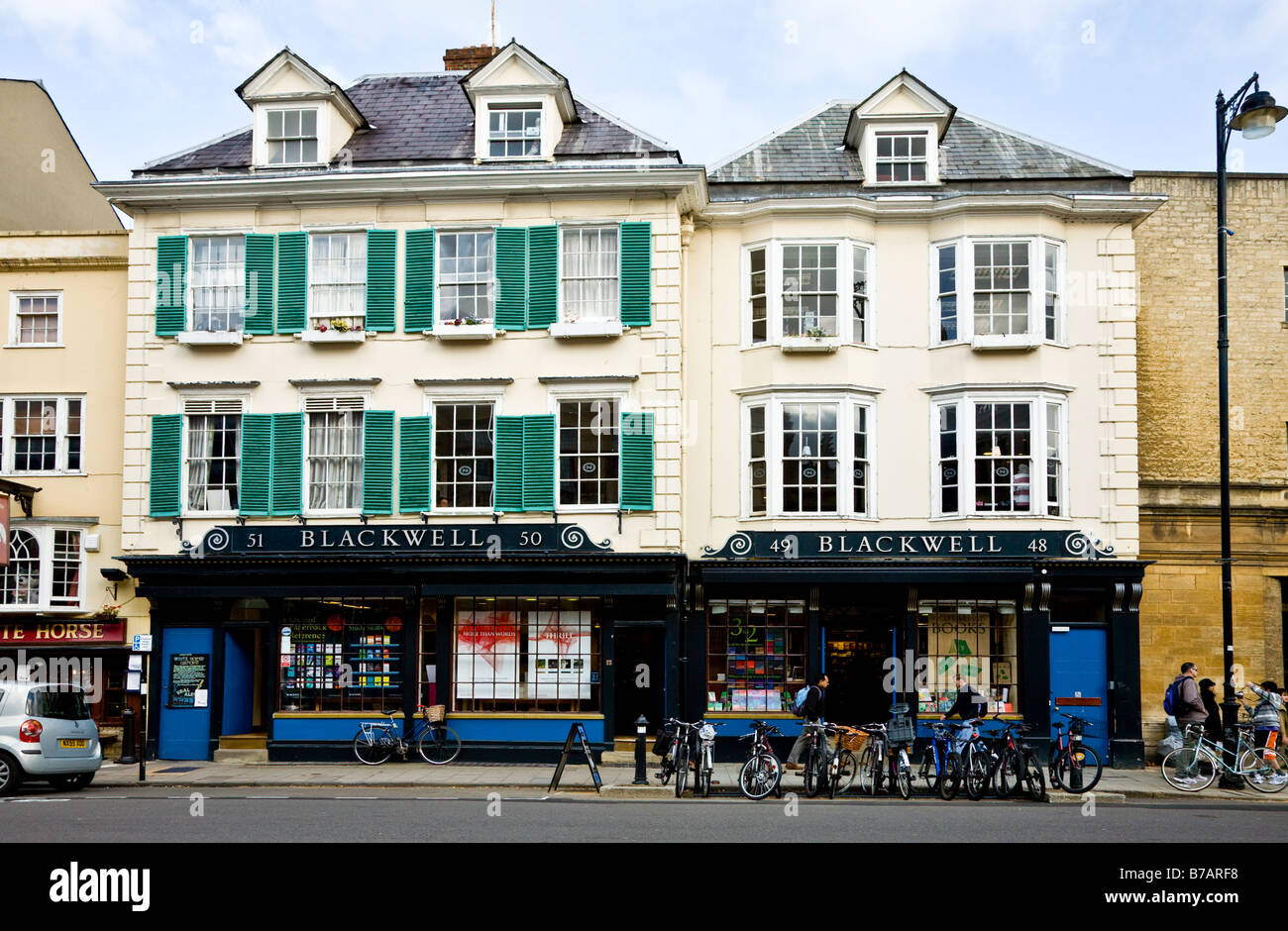 Blackwell's bookshop on Broad Street, Oxford, England, UK. Stock Photo