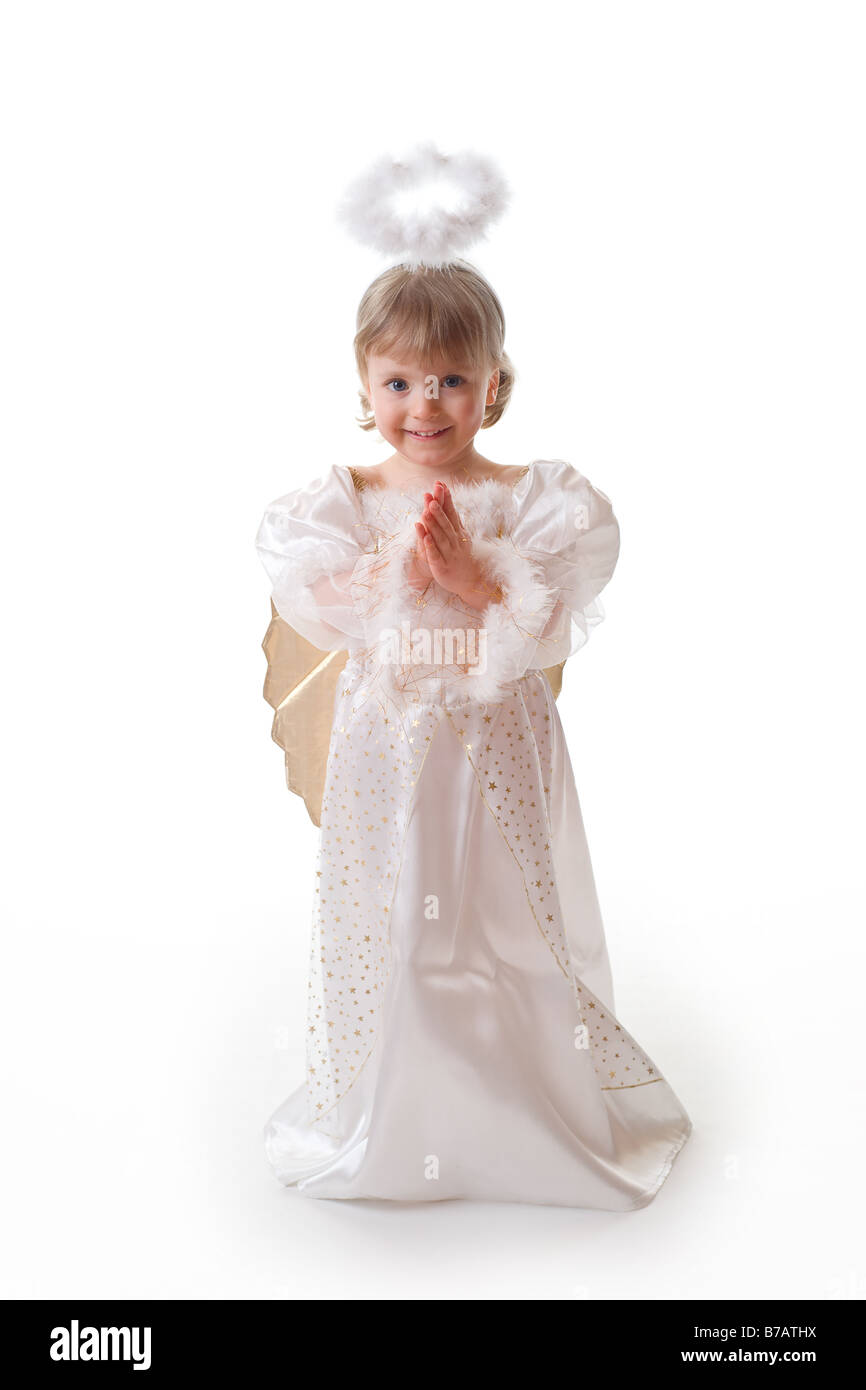little girl angel Stock Photo Alamy
