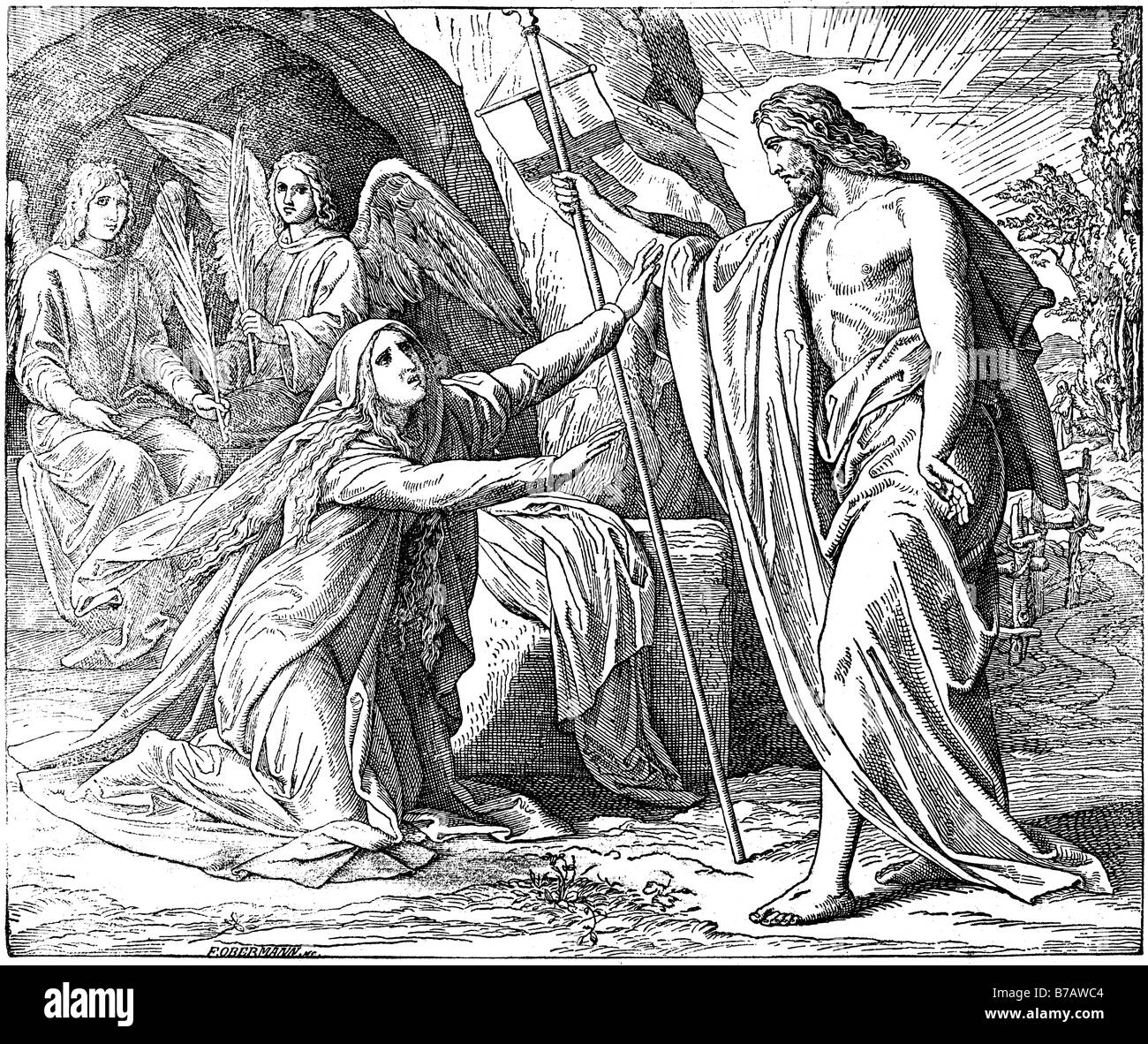 Mary and the apostles Black and White Stock Photos & Images - Alamy