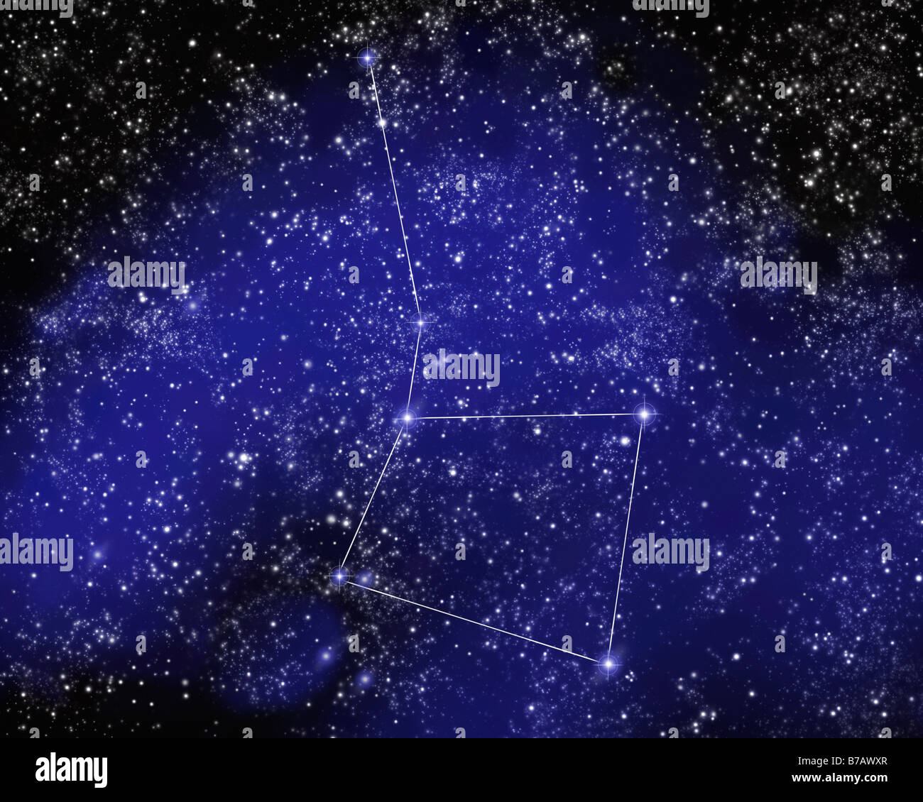 Constellation Cancer Stock Photo