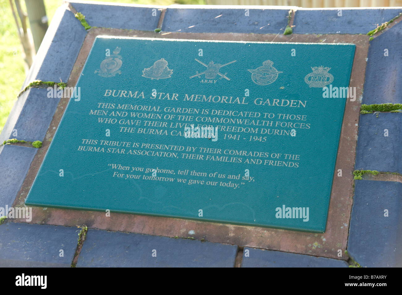Burma Star Memorial Garden at the National Memorial Arboreteum at