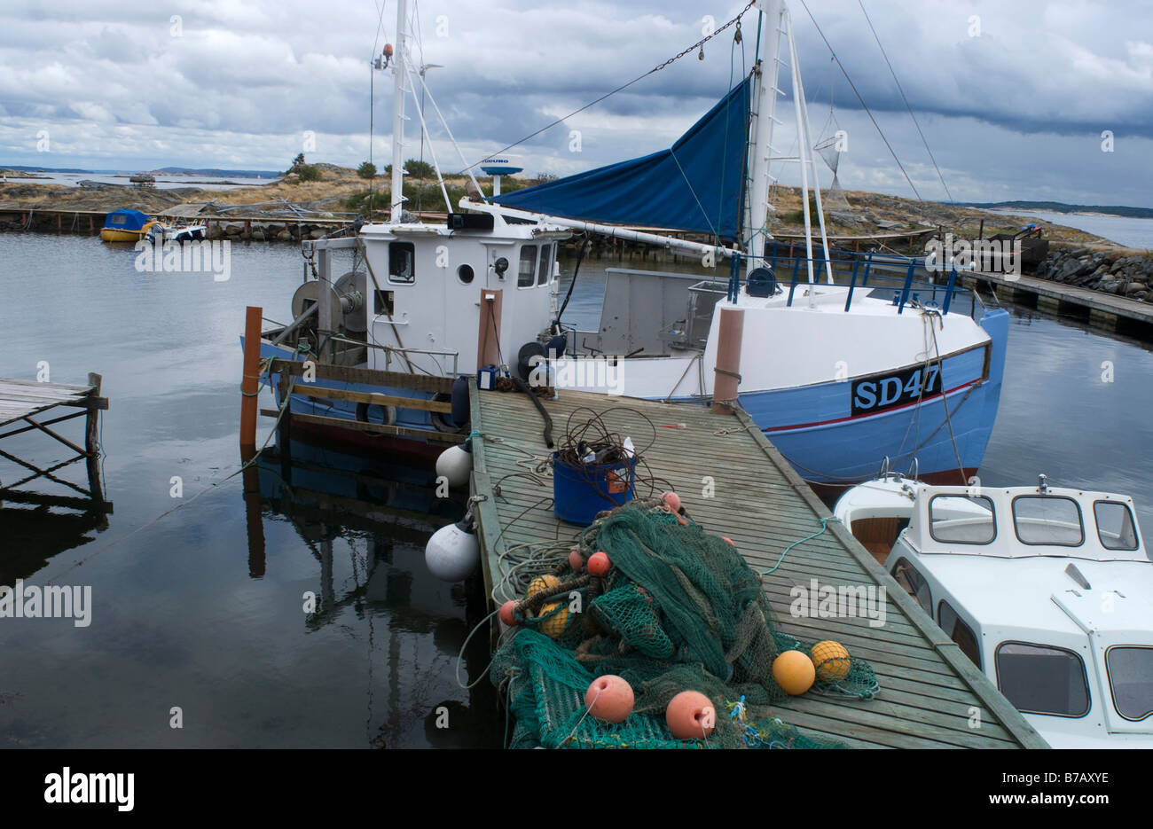 Fishing boat, Koster, Sweden Stock Photo
