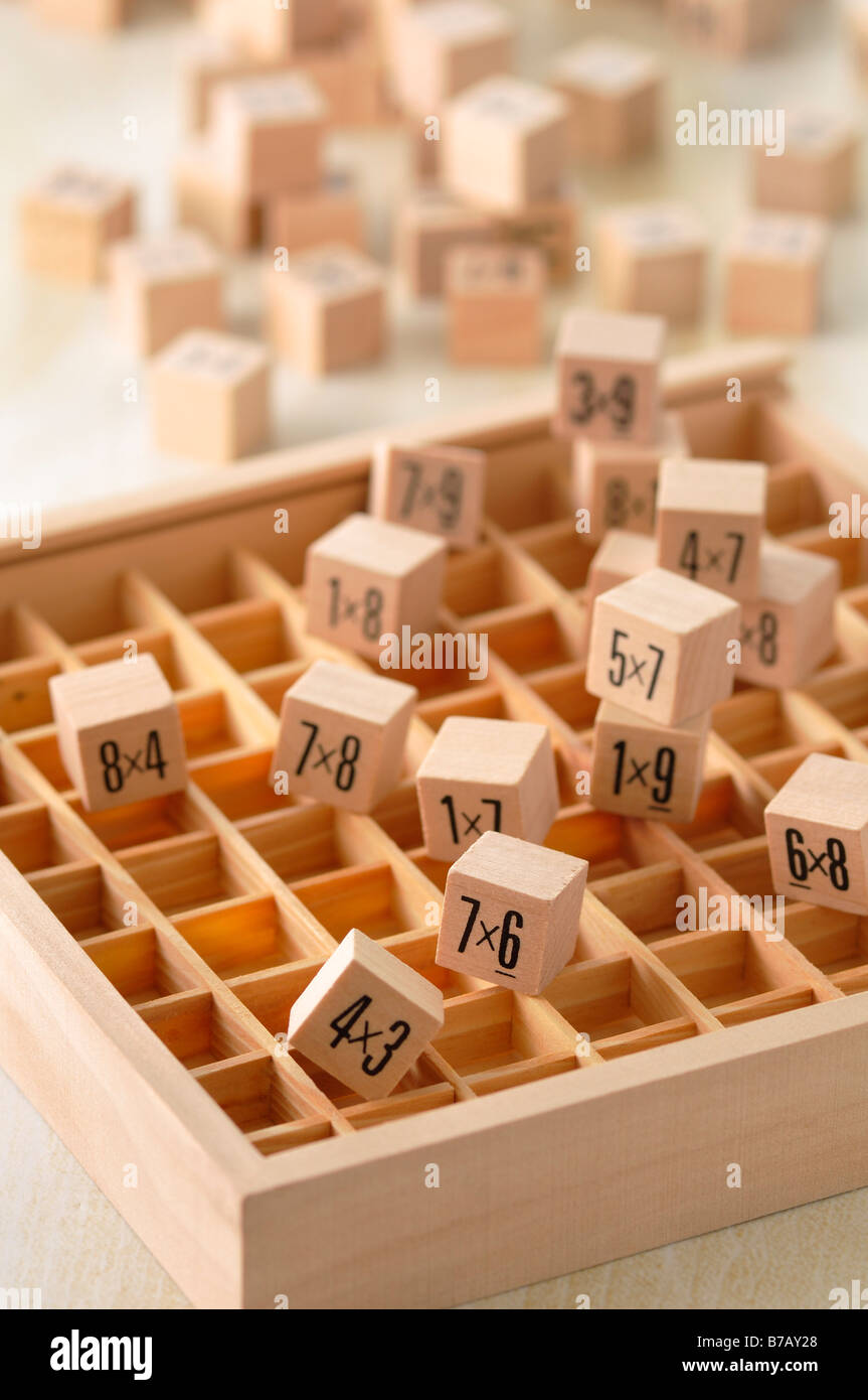 Multiplication blocks hi-res stock photography and images - Alamy