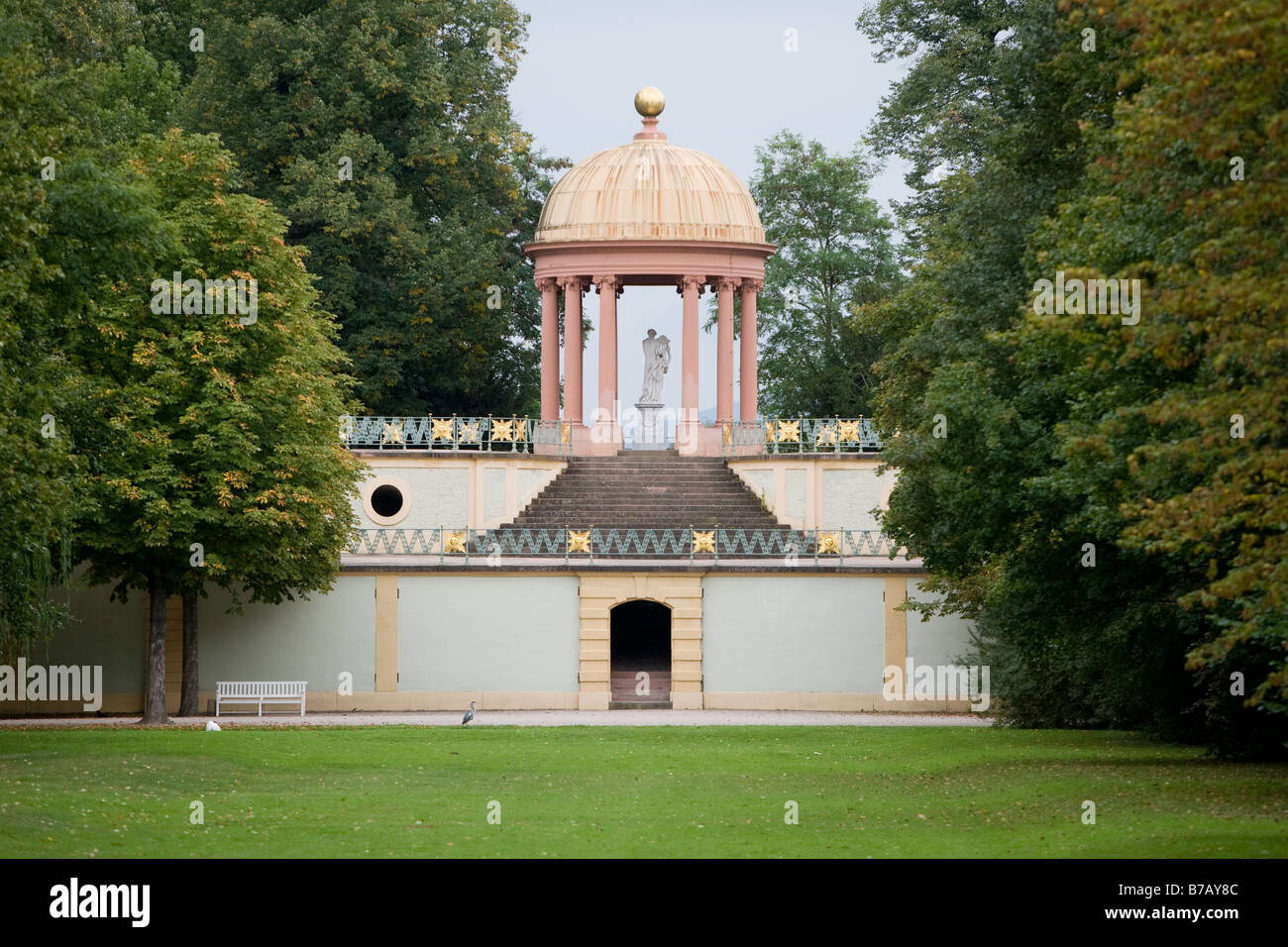 Apollotempel in the Schwetzinger castle garden Stock Photo