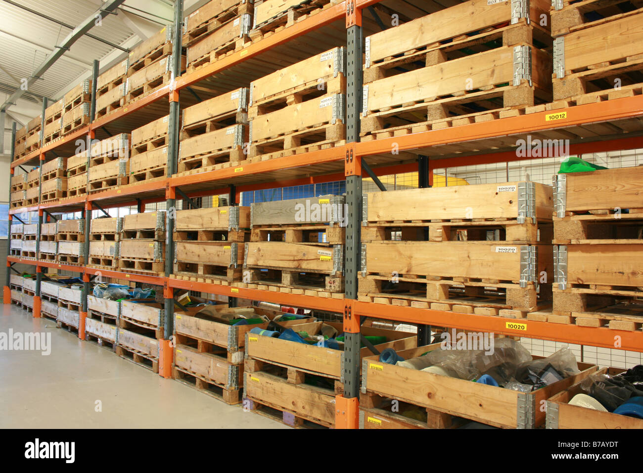 storage racks in warehouse Stock Photo Alamy