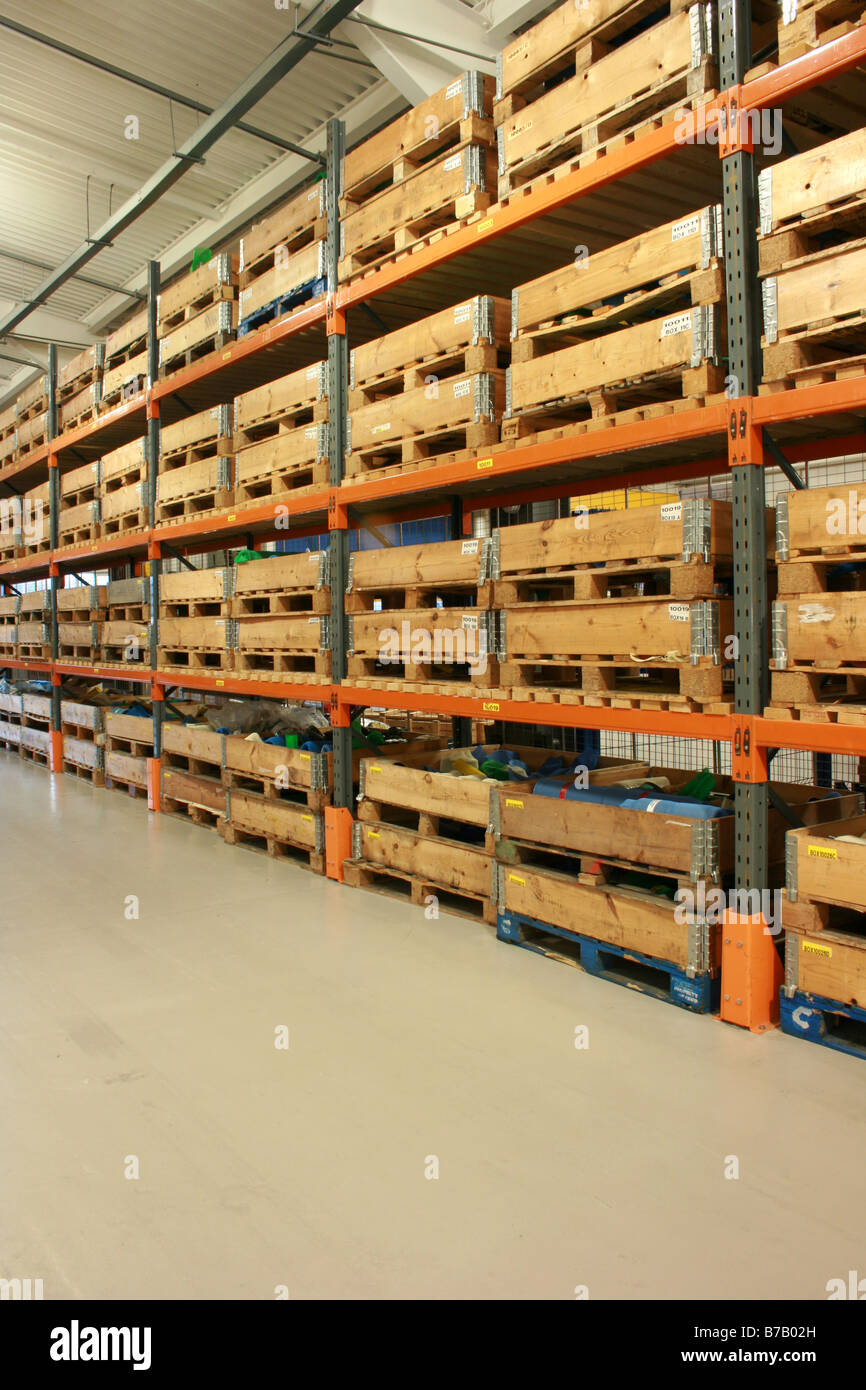 storage racks in warehouse Stock Photo Alamy