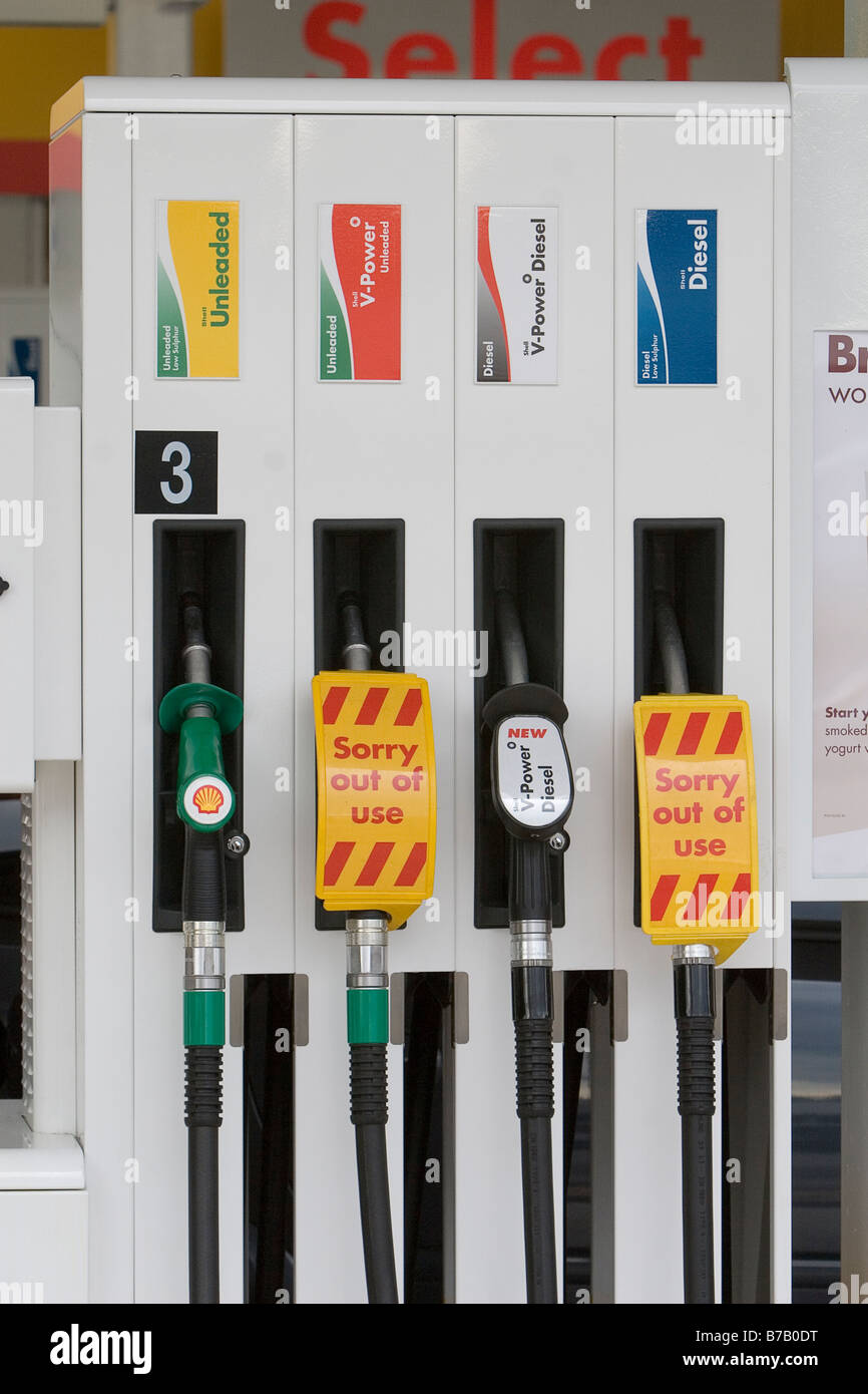 Shell Petrol Pump Stock Photo